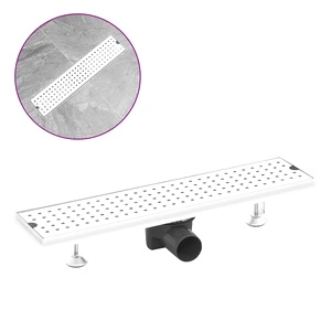 Душ канал на точки, 53x14 см, неръждаема стомана