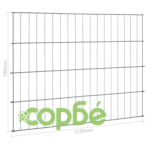 Комплект градински огради 115x79 см зелен ➤ топ цена ➤ sorbe.bg