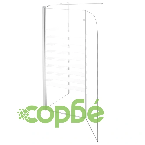 Параван за вана, 120x68x130 см, закалено стъкло, на ивици ➤ топ цена ➤ sorbe.bg