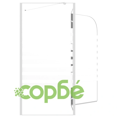 Параван за вана, 120x68x130 см, закалено стъкло, на ивици ➤ топ цена ➤ sorbe.bg