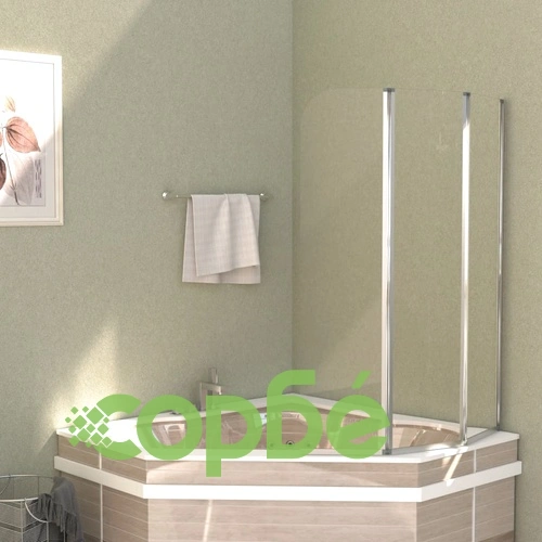 Душ кабини, 2 бр, 104x130 см, закалено стъкло, прозрачни ➤ топ цена ➤ sorbe.bg