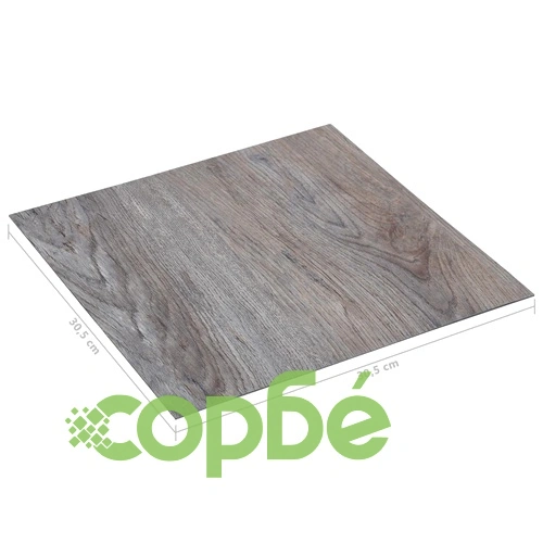 Самозалепващи подови дъски, 5,11 м², PVC, светлокафяви ➤ топ цена ➤ sorbe.bg
