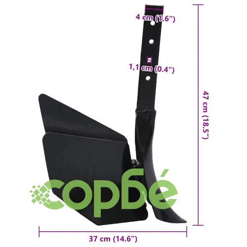 Плуг за мотофреза, черен, метал ➤ топ цена ➤ sorbe.bg