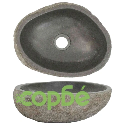 Мивка от речен камък, овална, (29-38)x(24-31) см ➤ топ цена ➤ sorbe.bg