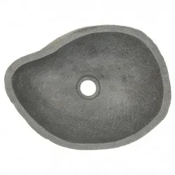 Мивка от речен камък, овална, 37-46 см