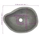 Мивка от речен камък, овална, (37-46)x(29-36) см