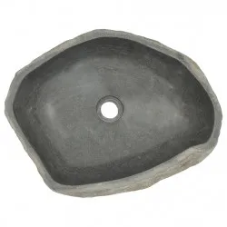 Мивка от речен камък, овална, 45-53 см  