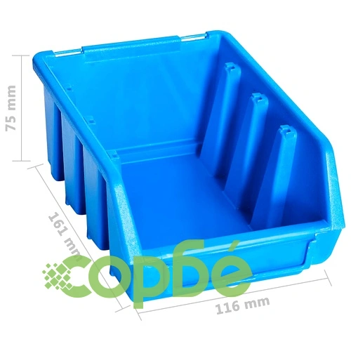 Стенен органайзер с 96 бр сини кутии за инструменти ➤ топ цена ➤ sorbe.bg