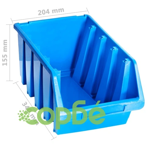Стифиращи контейнери за съхранение 14 бр сини пластмаса ➤ топ цена ➤ sorbe.bg