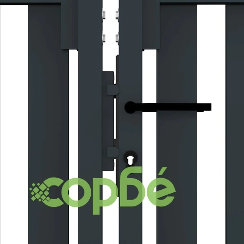 Стоманена порта с двойна врата, 306x220 см, антрацит на топ цена от sorbe.bg Стоманена порта с двойна врата, 306x220 см, антрацит ➤ топ цена ➤ sorbe.bg