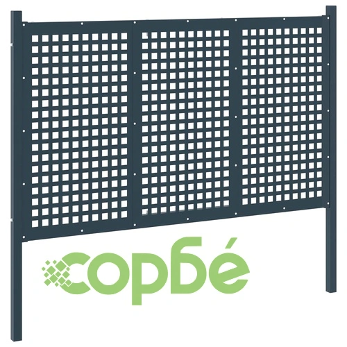 Градинска ограда от стомана 178x125 см, антрацит ➤ топ цена ➤ sorbe.bg