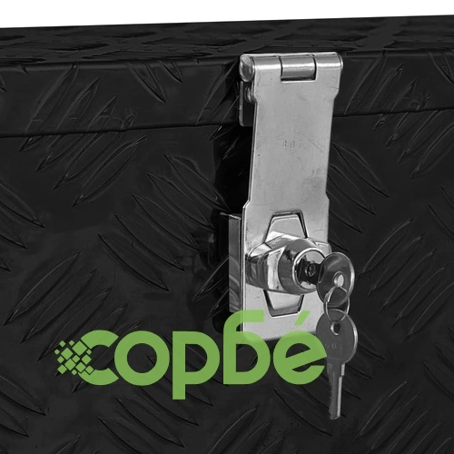 Алуминиева кутия, 61,5x26,5x30 см, черна  ➤ топ цена ➤ sorbe.bg