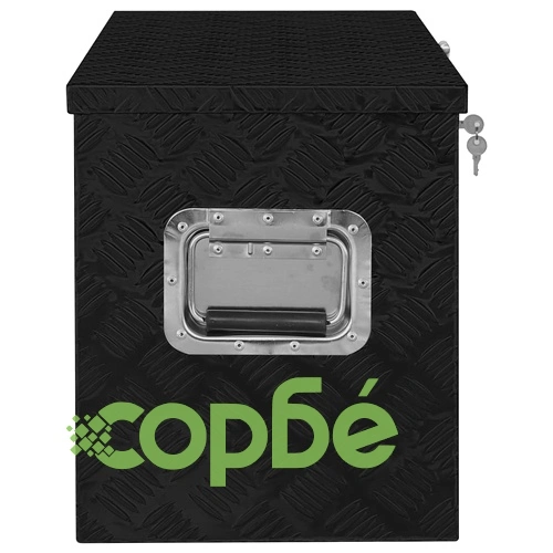 Алуминиева кутия, 90,5x35x40 см, черна  ➤ топ цена ➤ sorbe.bg