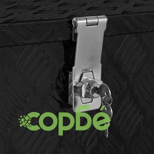 Алуминиева кутия, 90,5x35x40 см, черна  ➤ топ цена ➤ sorbe.bg