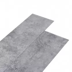 PVC подови дъски 5,02 кв.м. 2 мм самозалепващи циментово сиво
