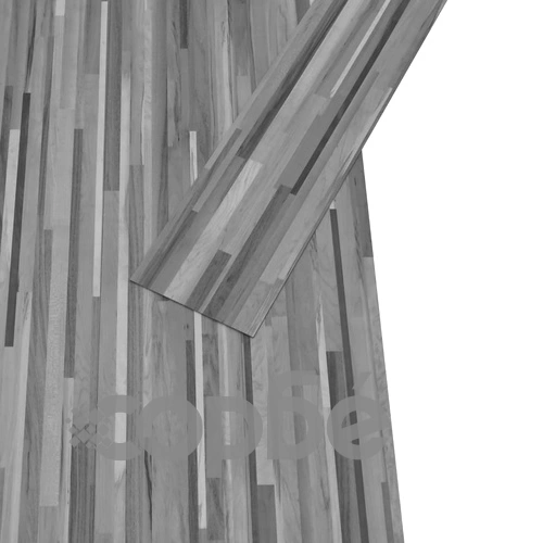 PVC подови дъски 5,02 м² 2 мм самозалепващи сиво на ивици ➤ топ цена ➤ sorbe.bg