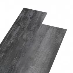PVC подови дъски 5,02 кв.м. 2 мм самозалепващи блестящо сиво