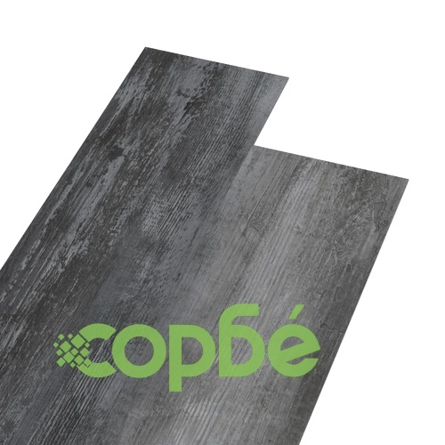 PVC подови дъски 5,02 м² 2 мм самозалепващи блестящо сиво ➤ топ цена ➤ sorbe.bg