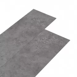 PVC подови дъски 5,02 кв.м. 2 мм самозалепващи бетонно сиво