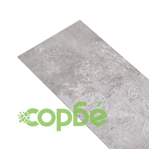 PVC подови дъски 5,02 м² 2 мм самозалепващи земно сиво ➤ топ цена ➤ sorbe.bg