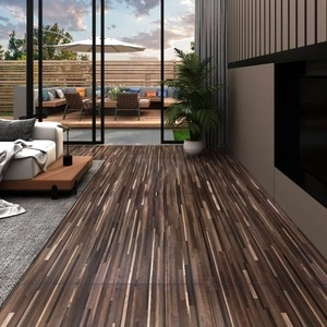 Несамозалепващи PVC подови дъски 5,26 м² 2 мм кафяви ивици