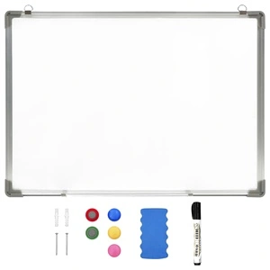 Магнитна дъска за сухо изтриване, бяла, 70x50 см, стомана