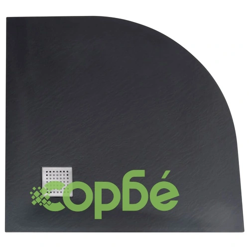 Поддушово корито, SMC, черно, 90x90 см ➤ топ цена ➤ sorbe.bg