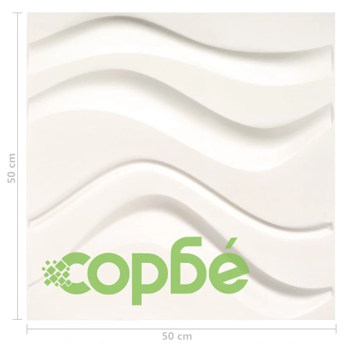 12 бр стенни панели 3D 0,5x0,5 м 3 м² ➤ топ цена ➤ sorbe.bg