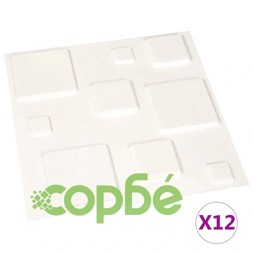 12 бр стенни панели 3D 0,5x0,5 м 3 кв.м. ➤ топ цена ➤ sorbe.bg