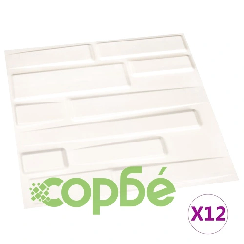 12 бр стенни панели 3D 0,5x0,5 м 3 м² ➤ топ цена ➤ sorbe.bg