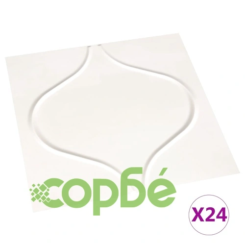 24 бр стенни панели 3D 0,5x0,5 м 6 м² ➤ топ цена ➤ sorbe.bg