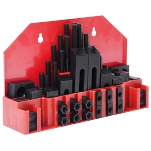 Комплект за закрепване на детайли 58 бр стомана за T-канал M12