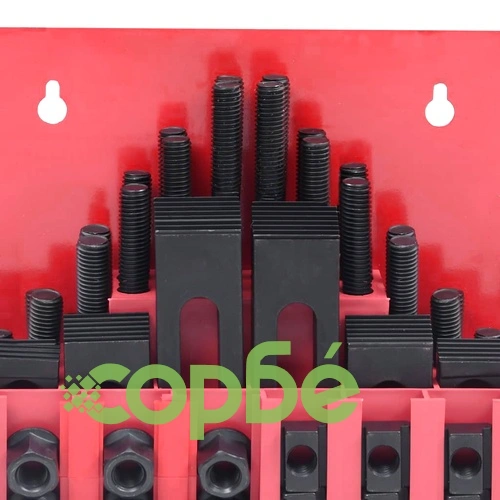 Комплект за закрепване на детайли 58 бр стомана за T-канал M14 ➤ топ цена ➤ sorbe.bg