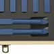 Комплект карбидни стругарски длета, 11 бр, 10x10 мм, P30