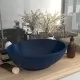 Луксозна овална мивка, матово тъмносиня, 40x33 см, керамика