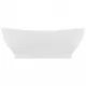 Мивка с преливник лукс овал бял мат 58,5x39 см керамика