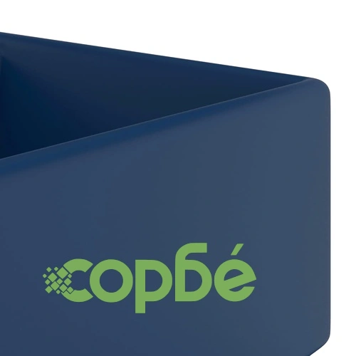 Мивка с преливник лукс квадрат тъмносин мат 41x41 см керамика ➤ топ цена ➤ sorbe.bg