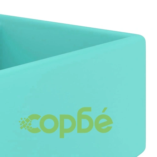 Мивка преливник лукс квадрат светлозелен мат 41x41 см керамика ➤ топ цена ➤ sorbe.bg