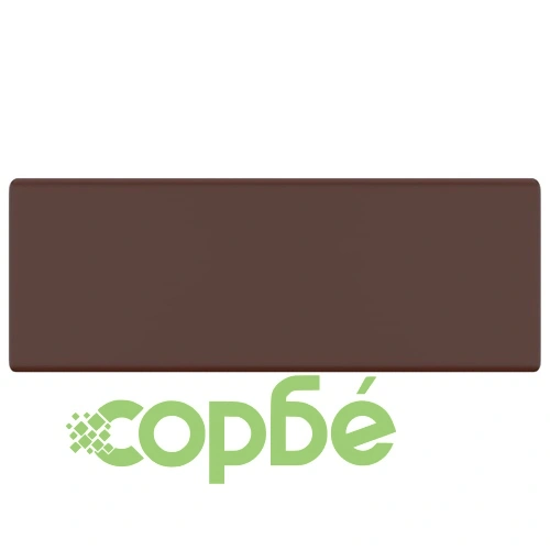 Мивка с преливник лукс квадрат тъмнокафяв мат 41x41 см керамика ➤ топ цена ➤ sorbe.bg