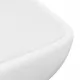 Луксозна правоъгълна мивка матово бяла 71x38 см керамика