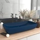 Луксозна правоъгълна мивка матово тъмносиня 71x38 см керамика