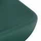 Луксозна правоъгълна мивка матово тъмнозелена 71x38 см керамика
