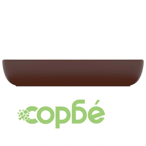 Луксозна правоъгълна мивка матово тъмнокафява 71x38 см керамика ➤ топ цена ➤ sorbe.bg