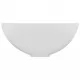 Мивка за баня лукс кръгла матово бяла 32,5x14 см керамика