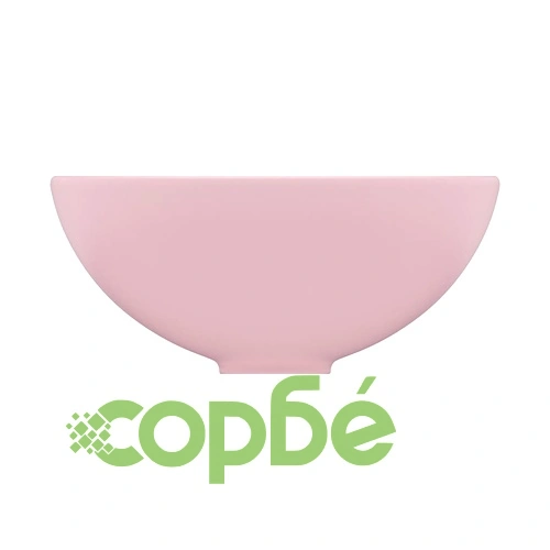 Мивка за баня лукс кръгла розов мат 32,5x14 см керамика ➤ топ цена ➤ sorbe.bg