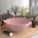 Мивка за баня лукс кръгла розов мат 32,5x14 см керамика