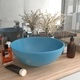 Мивка за баня лукс кръгла светлосин мат 32,5x14 см керамика