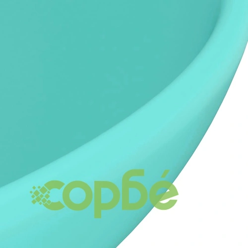 Мивка за баня лукс кръгла светлозелен мат 32,5x14 см керамика ➤ топ цена ➤ sorbe.bg