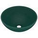 Мивка за баня лукс кръгла тъмнозелен мат 32,5x14 см керамика