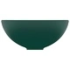 Мивка за баня лукс кръгла тъмнозелен мат 32,5x14 см керамика
